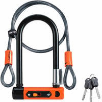 Kryptonite Evolution Mini-7 U-zámok 8,3x17,8 cm s kaleným oceľovým strmeňom — Bez plastového držiaka na zámok (stav: pozri 2. obrázok) 1