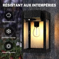 2 db Napelemes Kültéri Fali Lámpa Mozgásérzékelővel - IP65 Vízálló, 3 Üzemmód, 300 Lumen, Meleg Fehér Fény, Retro Stílusú Kerti Világítás 3