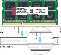 Yongxinsheng DDR3 16GB (2x8GB) Laptop RAM 1600MHz SODIMM Memória Kék 5