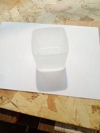 Emco Loft pohár na tekuté mydlo z matného saténového krištáľového skla, 155 ml, 7,4x7,4x9,7 cm, chróm 2