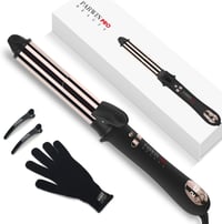 PARWIN PRO BEAUTY 360° Automata Forgó Hajgöndörítő 32mm - LCD Kijelzős Titán Bevonatú Hajformázó, Gyors Melegítés, Kétirányú Forgás 1