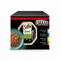 Sheba Sauce Collection Feine Vielfalt macska nedveseledel szószban, lazac, tonhal, csirke, kacsa ízekben, 24 x 85 g, MSC tanúsított — 24 db-os szett 1
