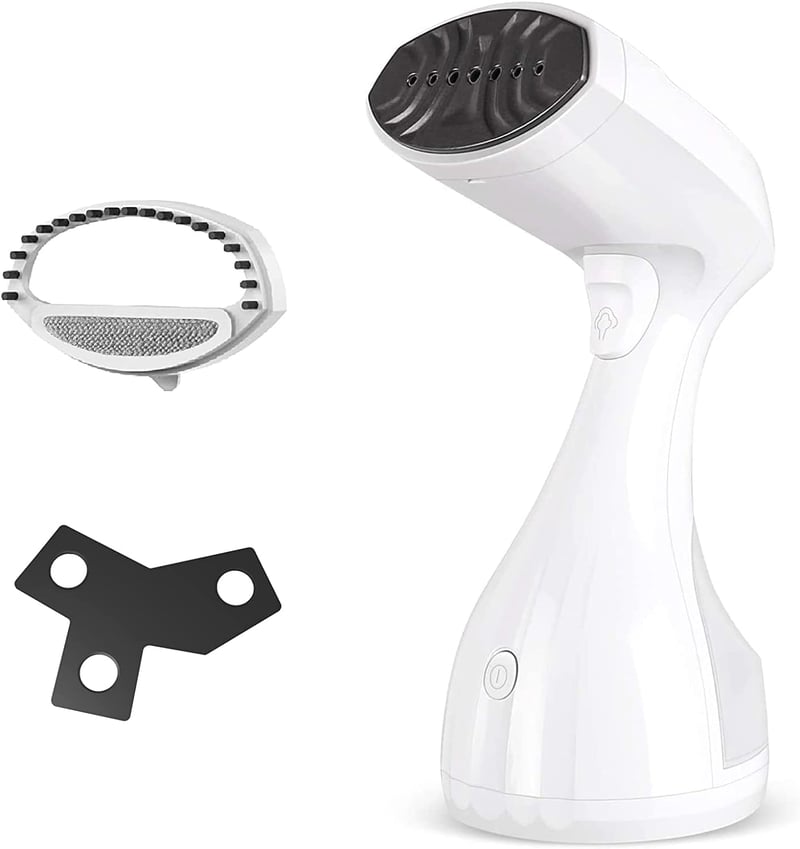 HOMEASY 1500W Kézi Gőzölő - Gyors Felmelegedésű Fehér Ruhagőzölő 280ml Tartállyal
