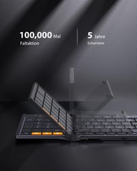 ProtoArc XK01 Összecsukható Bluetooth Billentyűzet Numerikus Billentyűzettel, Vezeték Nélküli Mini Billentyű 2