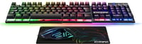 EMPIRE GAMING MK800 3 az 1-ben Gamer Szett - RGB Gamer Billentyűzet QWERTZ Német Kiosztás, Ergonomikus RGB Egér 2400 DPI, Egérpad PC PS4 PS5 - K800 Wired Schwarz 9