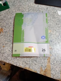 Brunnen 104412601 Újrahasznosított Iskolai Füzet A4, Kockás, 16 Lapos, Margóval, 80 g/m² – Gyűrött borító (állapot: lásd a 2. képet) 2