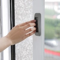 Szürke öntapadós tolóajtó fogantyú szett konyhaszekrényhez, 4 db 3