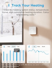 meross Okos Padlófűtés Termosztát - WiFi, HomeKit, Alexa és Google Kompatibilis, Érintőképernyős, Távirányítható, Programozható, LED Kijelző 2