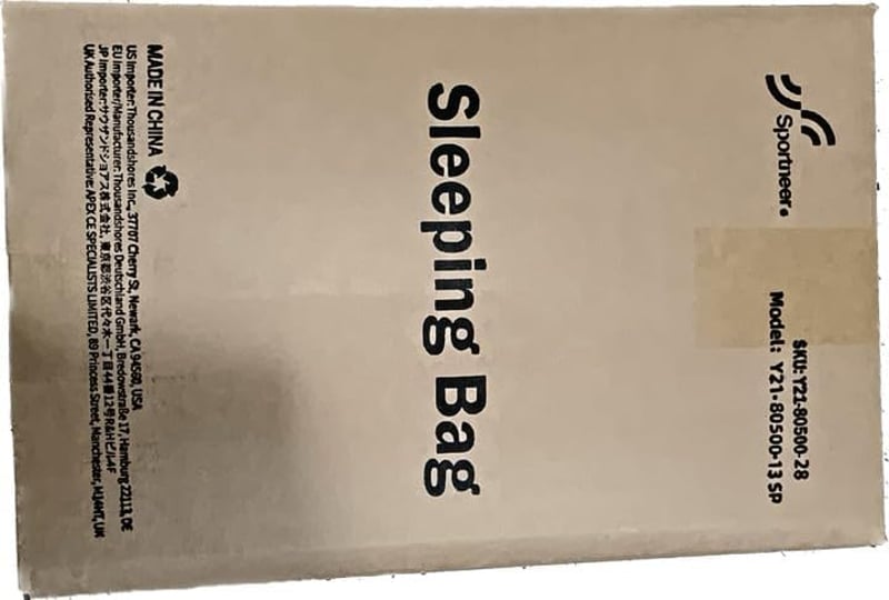 Sportneer 3-4 Évszakos Hálózsák Felnőtteknek Kempingezéshez és Utazáshoz, 220 x 84 cm