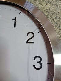 TFA Dostmann 60.3545.02 XL analogni zidni sat s radijskim upravljanjem, 400x400 mm, srebrno-bijeli – slomljeno prednje staklo (stanje: vidi 2. sliku) 3