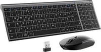 iClever Bluetooth Billentyűzet - Összehajtható, Vezeték Nélküli, Hordozható Klaviatúra Okostelefonhoz, Tablethez, Laptophoz 1