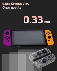 Nintendo Switch OLED képernyővédő - 3db edzett üveg, 9H keménységű, karcolásálló 4