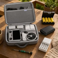 Sada pre dronistov: taška + puzdro na batérie + 10 000 mAh powerbank + nabíjačka + skrutkovač 1