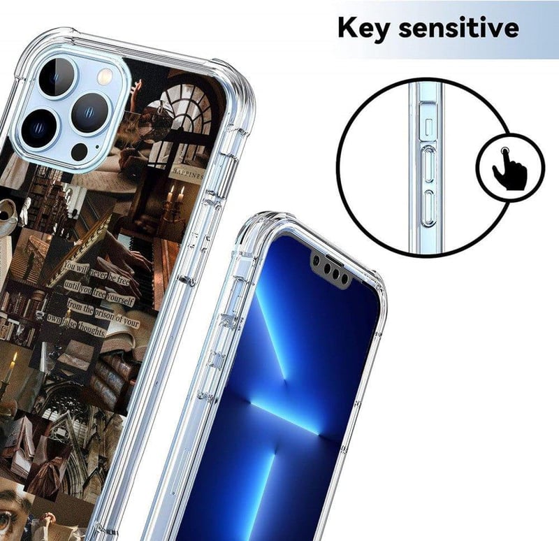 Apple iPhone 13 Pro Max Retró Fotókollázsos Szilikon Védőtok