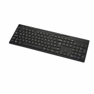 Amazon Basics bežična tipkovnica i miš, pune veličine, 2,4 GHz, USB prijamnik — minimalni tragovi korištenja (stanje: vidi 2. sliku)