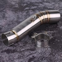 FTVOGUE Motorkerékpár Középső Kipufogócső Csatlakozó Honda CBR500R CB500X CBR400R CB400X Modellekhez 2013-2015 Rozsdamentes Acél 51mm 6