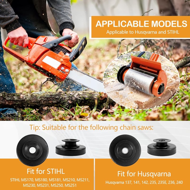 Aisny Fakéreg Hántó Eszköz 6 Pengével - Rönk Hántoló Láncfűrész Adapter Husqvarna és STIHL Modellekhez - Faipari Megmunkáló Tartozék
