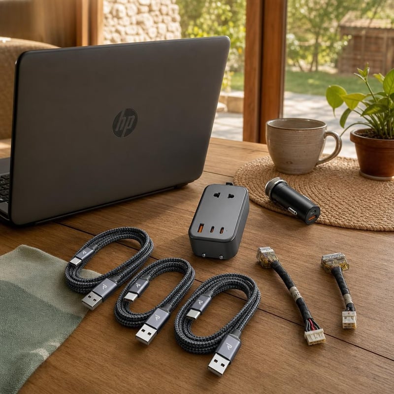 Nomad set za punjenje: DC kabel + 3x USB-C kabel + PD adapter + 30W auto punjač