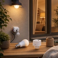 Pametni paket rasvjete: 1x E27 LED žarulja + 1x senzor pokreta + 1x WiFi pametna utičnica 1