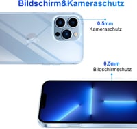 iPhone 13 Pro Átlátszó Ütésálló Szilikon Védőtok 6.1" 3