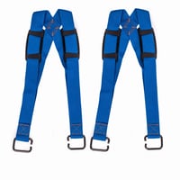 Sťahovacie popruhy SafeCore pre 2 osoby, nosnosť 450 kg, 3,5 m, modré — chýba 1 ks hlavného popruhu (stav: pozri 2. obrázok) 1