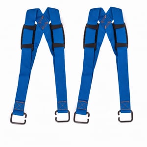 SafeCore trake za selidbu za 2 osobe, nosivost 450 kg, 3,5 m, plave — nedostaje 1 glavna traka (stanje: vidi 2. sliku)