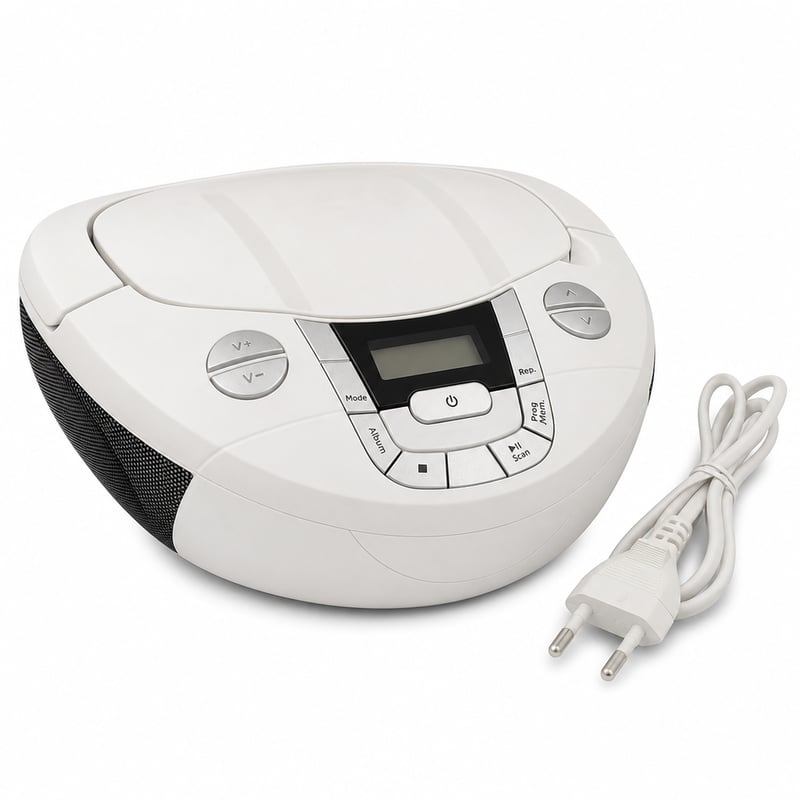 Aparat radio portabil cu CD TechniSat Viola CD-1 — defect, pentru piese: nu funcționează nici la rețea, nici pe baterii (stare: vezi a 2-a imagine)