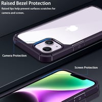 iPhone 14 Plus Védőtok Kék Szett: Tok, Képernyő- és Kameravédő 3