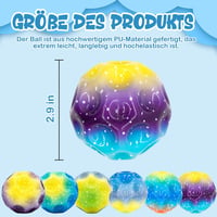 Astro Jump 6 db-os színes mini ugrálólabda szett - Bolygó mintás gumilabdák kül- és beltérre 2