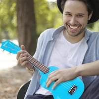 Everjoys Szoprán Ukulele Készlet - 21 Hüvelykes Fekete Hawaii Gitár Kezdőknek 6