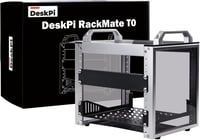 GeeekPi 4U Szerver Szekrény - 10" Rack Hálózati, Szerver és AV Eszközökhöz - DeskPi RackMate T0 Alumínium Ház Jó Szellőzéssel, Otthoni és Ir 1