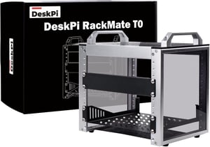 Serverová skriňa GeeekPi 4U - 10" Rack pre sieťové, serverové a AV zariadenia - Hliníková skriňa DeskPi RackMate T0 s dobrou ventiláciou, pre domácnosti a kancelárie