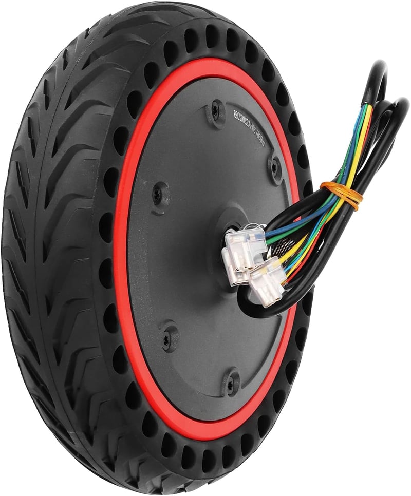 Yungeln 36V 350W Elektromos Roller Motor Tömör Gumiabroncsos Kerékkel - Xiaomi 1S M365 Pro/Pro2/Mi3 Rollerekkel Kompatibilis Alkatrész