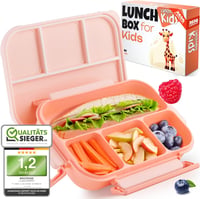 LUNCH HERO Szivárgásmentes Gyermek Uzsonnás Doboz Elválasztókkal - BPA-mentes Bento Box Iskolába és Óvodába - Mosogatógépben Mosható 1