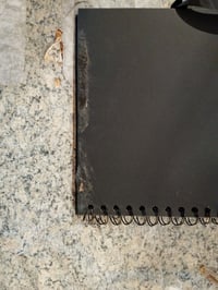 Album foto scrapbook Vienrose 20,5x20,5 cm cu 40 de pagini negre, album cu spirală și fundă – Copertă deteriorată (stare: vezi a 2-a imagine) 3