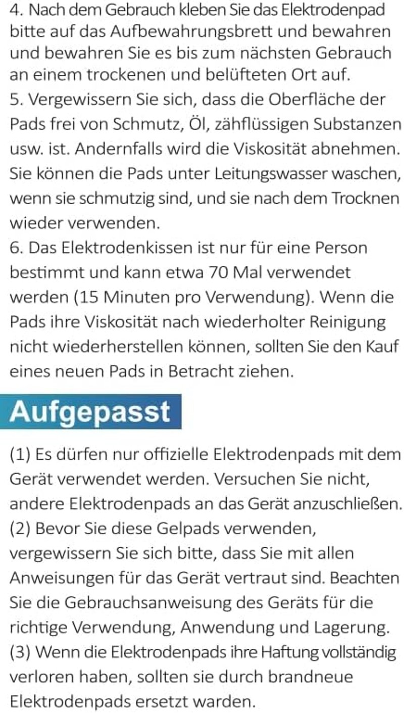 Comfytemp vezeték nélküli TENS elektróda tapasz, 4 db, 12x6 cm, újrahasználható