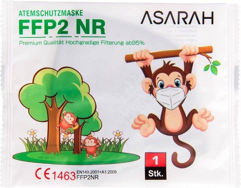 FFP2 S-es Szürke Mini Maszk 20db - Higiénikus Csomagolás