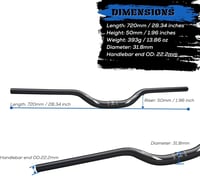 Corki MTB Kormány 31.8mm - Alumínium Könnyű Kerékpár Kormány 720/780mm - Fekete/Szivárvány Riser Bar Hegyikerékpárhoz, Országúti Biciklihez 4
