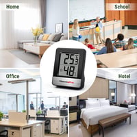 ThermoPro TP49 Digitális Mini Hőmérő és Páramérő - Beltéri Klímafigyelő Készülék Hangulatjelzővel, Fekete 7