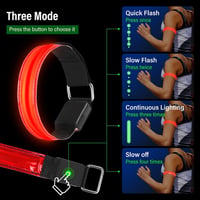LED Karpánt 4db, USB-s Futó Fénykarperec Gyerekeknek - 2 Piros, 2 Zöld 3