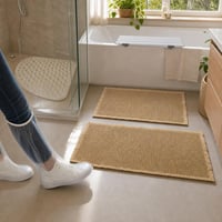 Pachet Siguranță în Baie: 1x protecție încălțăminte XL + covoraș duș + scaun cadă + 2x covorașe baie 1