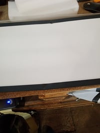 ZMH LED stropné svietidlo 120x30 cm čierne 40W stmievateľné s diaľkovým ovládaním — vonkajší okraj je ohnutý (stav: pozri 2. obrázok) 3