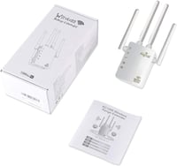 Aigital AC1200 WiFi Jelerősítő Repeater Dual Band 2.4GHz & 5GHz - 200m² Lefedettség, 4x3dBi Antenna, WPS, Ethernet LAN, 45+ Eszköz 8
