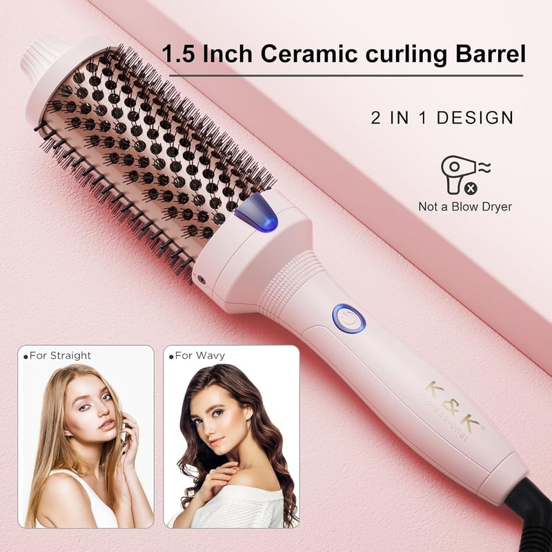 K&K Keratin Védő Ionos Hőkefe 45mm - 2in1 Hajegyenesítő és Göndörítő