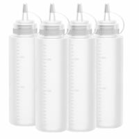 Set de 4 flacoane dozatoare Lestiven Squeeze pentru vopsea, 250 ml (lipsește 1 buc.), flacon dozator din plastic pentru pictură 2