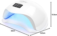 SUNUV Smart 2.0 LED UV műköröm lámpa 36W, időzítővel és LCD kijelzővel 9