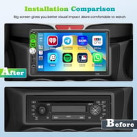 Hikity 1 DIN Autórádió 7" Érintőképernyővel - Vezetékes CarPlay, Android Auto, Bluetooth Kihangosító, Tolatókamera, FM Rádió 2