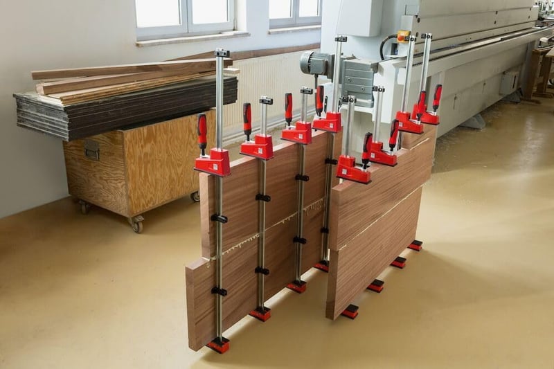 BESSEY REVO KRE30-2K-SET Szorítópofa Szett - 2 db Fémházas Asztalos Szorító, 300 mm Befogási Szélesség, 95 mm Kinyúlás, 4,3 kg