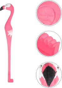 Amosfun Flamingó Alakú Bambusz Hátvakaró - 42 cm-es Kézi Masszírozó Eszköz Időseknek és Várandósoknak, Viszketés Enyhítésére 6
