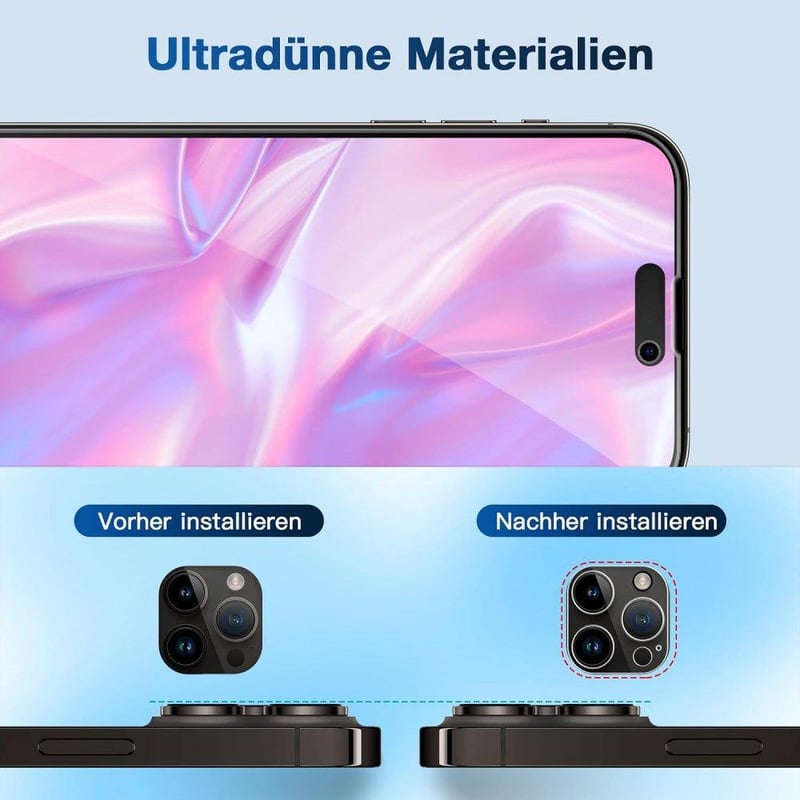 iPhone 14 Pro Max kijelzővédő fólia, 2 db-os szett - Agedate